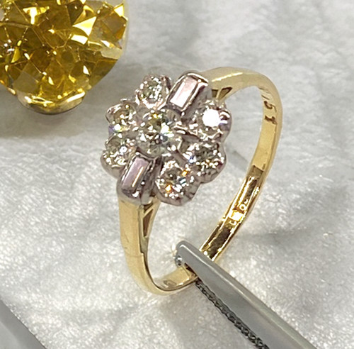 Antique edwardian diamond ring - edwardian,