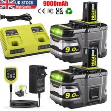 Battery / Charger 18V 9.0AH For Ryobi One+ Plus P108 Li-ion RB18L50 RB18L40 P104