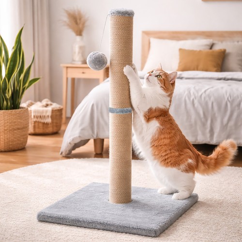 Large cat scratching - large,