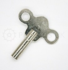 Clock Key Steel Nickelled