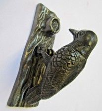 WOOD PECKER door knocker Cast iron vintage old ornate style country door knocker