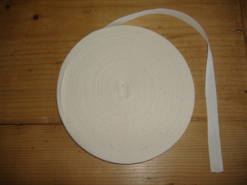 Oatmeal cotton tape metres - cotton,