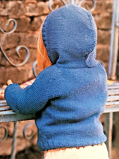 Knitting Pattern**Babies/Toddlers Hooded Sweater**Chest 18" to 23"