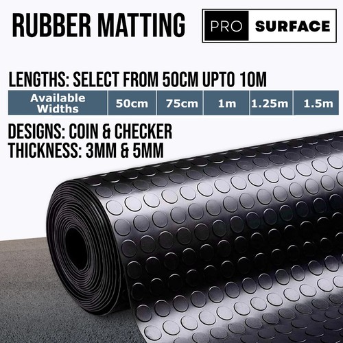 Rubber matting 3mm - 3mm, 5mm