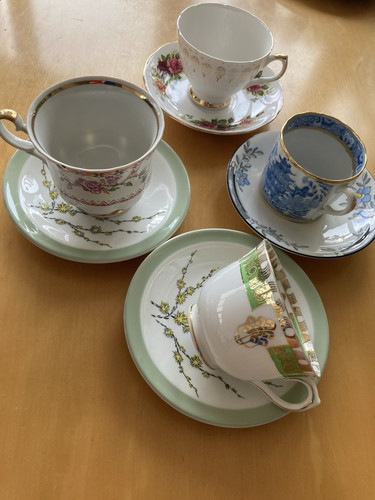 Porcelain tea cup saucer - cup, &