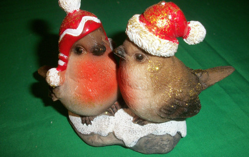 Beautiful christmas robins - christmas,