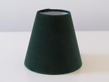 Lampshade Forest Green Velvet Small Candle Clip Tapered Chandelier Light Shade