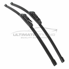 Front Windscreen Wiper Blades Pair Set Audi TT Mk2 Coupe 2006-3/2015 Exact Fit