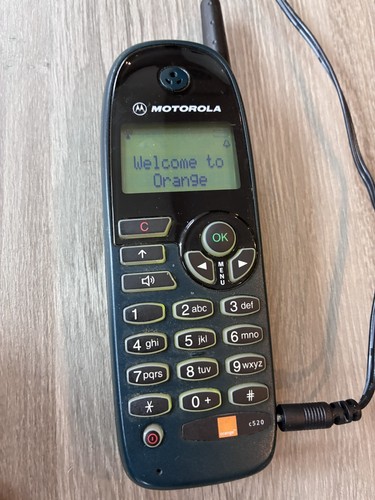 Vintage motorola c520 - vintage, orange