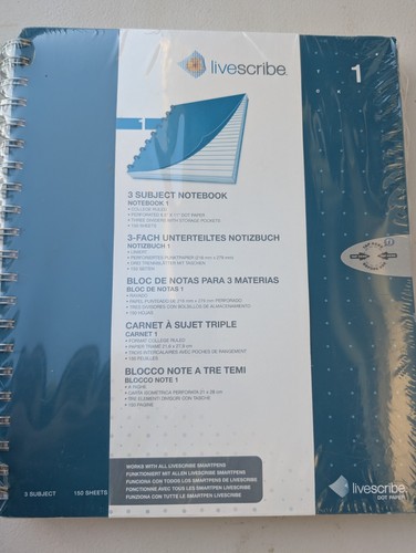 Livescribe subject notebook - 3-subject,