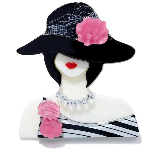 Elegant lady hat with - in,