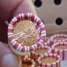 2009-P OBW BU Roll of Lincoln- Log Splitter-Penny Coins- from fresh cut bank box