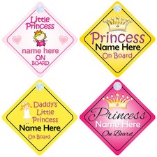Princess on Board Personalised