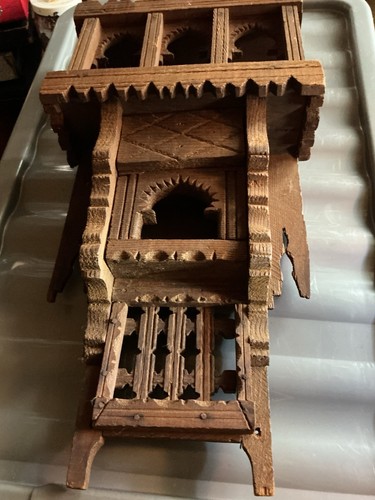 Handmade moroccan wood wall - ,