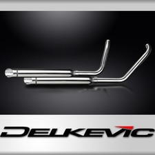 Kawasaki VN1500 98-03 VN1600 05-06 Full Exhaust 2-2 550mm Slash Cut Silencers