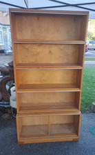 Vintage MINTY wood veener Stackable Bookshelves Set of 5