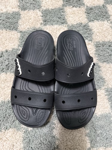 Crocs black double strap - crocs,