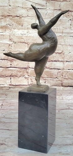 Art deco bronze ballerina - art,