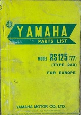 YAMAHA RS125 1977 MODEL -