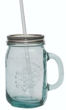 Drinking Jar with Handle Lid