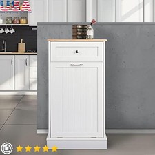 Tilt Out Trash Cabinet Wooden