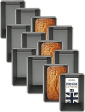 Samuel Groves 12x Mini Loaf Tins 9cm Non-Stick Bakeware Set UK Made PFOA Free