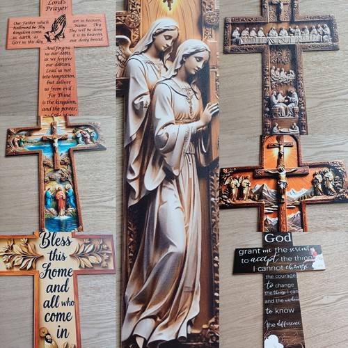 Wood crucifix - wood,