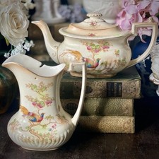 CROWN DUCAL Teapot & Jug Blush