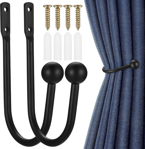 Metal curtain holdbacks pcs - curtain, 2