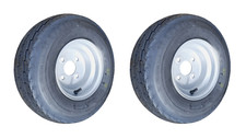2 x ATV 16.5 x 6.5 - 8, 100MM PCD  - 8 ROAD RATED TRAILER WHEEL AND TYRE