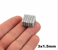 25Pcs N52 3x1.5mm Round Cylinder Super Strong Rare Earth Neodymium Magnets NEW