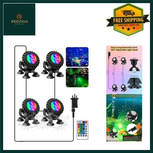 Vibrant led underwater pond - led,