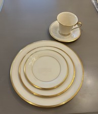 Porcelain White & Gold Trim