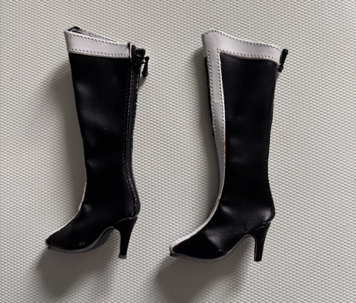 Black white boots fit - boots,