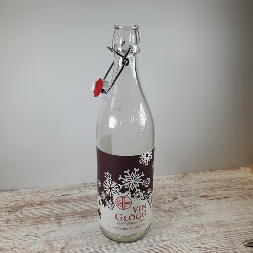 Empty clear glass round - glass, bottle