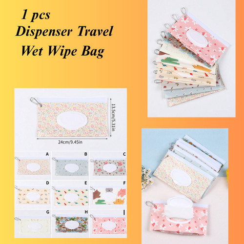 Dispenser travel wet wipe bag - dispenser,