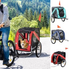 PawHut Pet Bicycle Trailer Dog Cat Bike Carrier Water Resistant