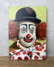 Vintage Circus Clown Oil
