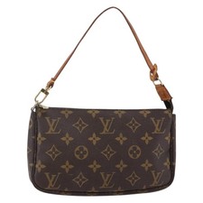 LOUIS VUITTON Monogram Pochette Accessoires Pouch M51980 LV Auth 144047