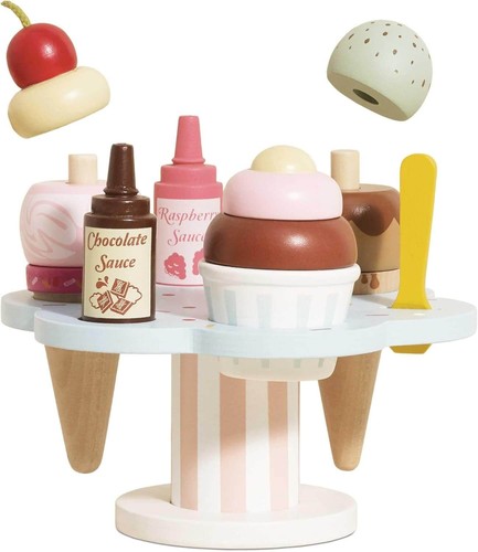 Toy van wooden ice - wooden, cream