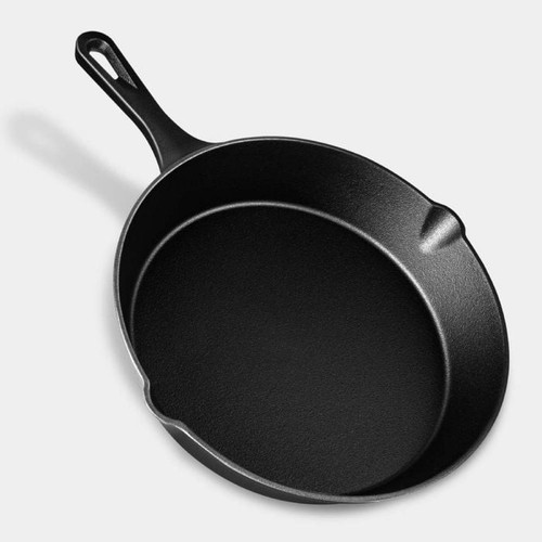 Cast iron skillet - iron, 10"