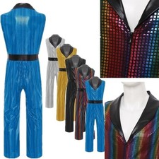 UK Mens Shiny Disco Costume