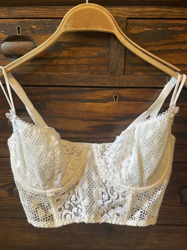 Vintage charnos white lace - vintage,