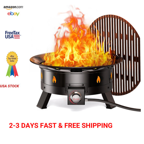 Large propane fire pit inch - propane,
