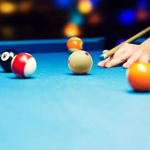 Pool cue ball spotted white - ball,
