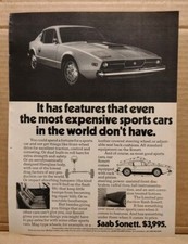 Vintage 1973 Print Ad ~ SAAB