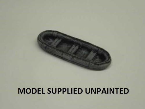 Small rubber dinghy boat - rubber, resin