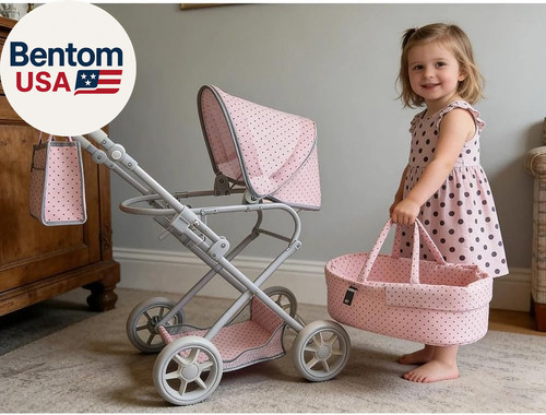 Baby doll stroller with - doll,