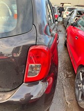 NISSAN MICRA 2014 BLACK DRIVER TAIL LIGHT