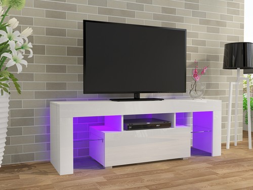 Modern white unit stand - modern,